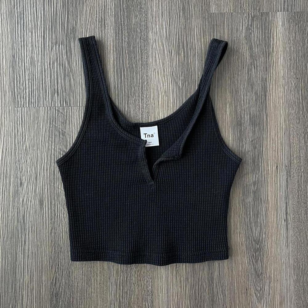Aritzia TNA waffle tank